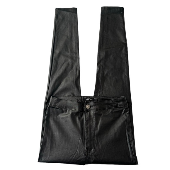 Boohoo High Waist Matte Faux Leather Pants - Picture 4 of 7